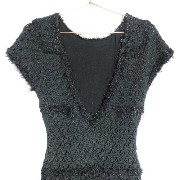 Topshop • Scoop Back Metallic Sweater Dress - Picture 7 of 7